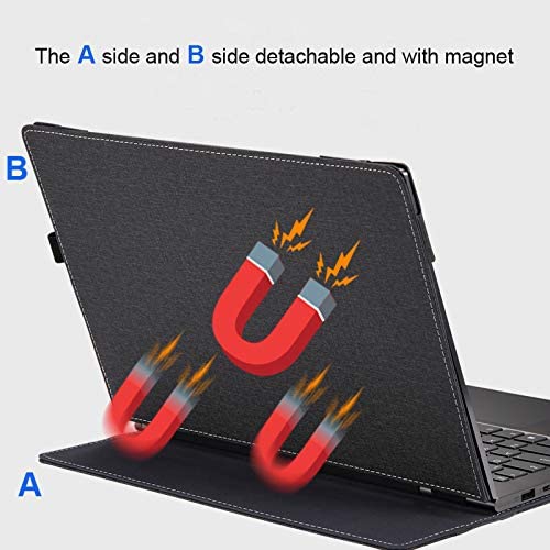 Inspiron 13 7370//7373 // 7380, Blue Case for Inspiron 13 7000 Sleeve Detachable PU Leather Protective Cover for DELL Inspiron 13 7370 7373 7380 Case