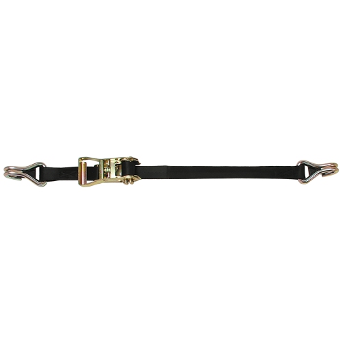Image 1 of 1.. CargoBuckle Ratchet Strap Tie-Down w/Double J-Hooks &amp; Keeper - 1" x 12&#39;