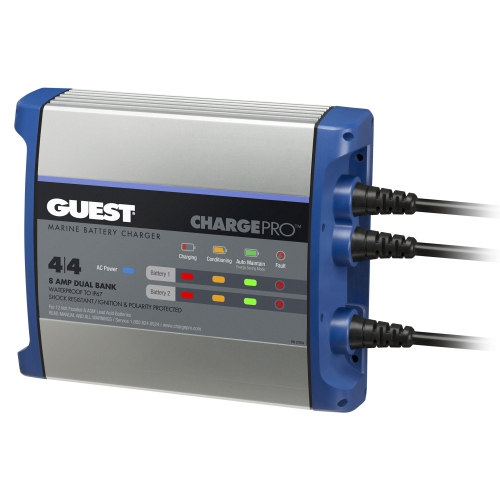 GUEST  On-Board Battery Charger 8A / 12V - 2 Bank - 120V Input