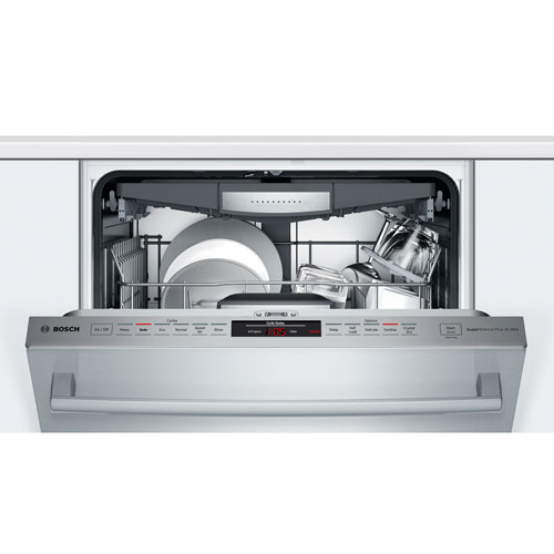 Bosch 800 Series 24" 42dB Built-In Dishwasher with Stainless Steel Tub (SHXM78Z55N) - Stainless Steel