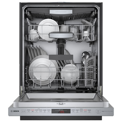 Bosch 800 Series 24" 42dB Built-In Dishwasher with Stainless Steel Tub (SHPM78Z55N) - Stainless Steel