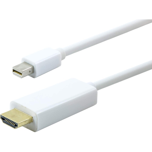Hyfai Mini DisplayPort to HDMI Adapter Cable(10FT/3m)-Mini DP to HDMI Male Connector Video Audio Converter Plug Wire Cord