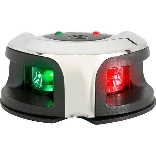 ATTWOOD MARINE  Attwood Lightarmor Bow Mount Navigation Light - Stainless Steel - Bi-Color - 2Nm