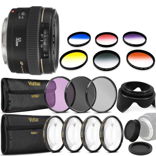 Canon EF 50mm f/1.4 USM Lens with Accessory Kit International Version w/Seller Warranty