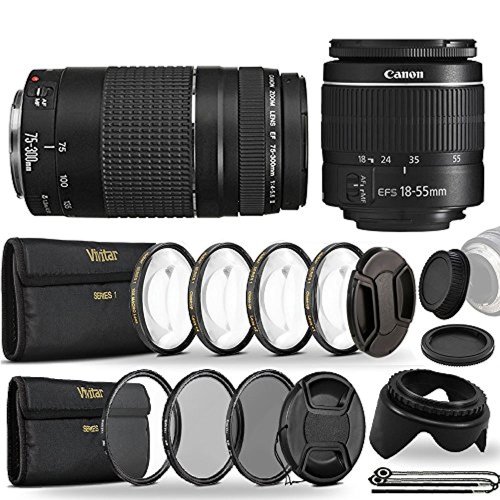 CANON  Ef-S 18-55MM Iii Lens + Ef 75-300MM Lens Kit for 1200D 1300D 70D 80D