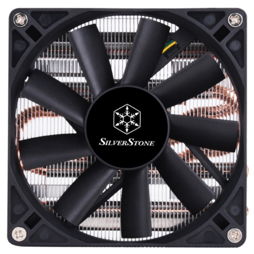 SilverStone Technology CPU Cooler 54mm high for low profile,6mm heatpipe *2 with al pin and 8015PWM fan only support AMD socket