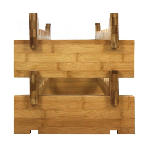 Oceanstar 18-Bottle Stackable Bamboo Wine Rack