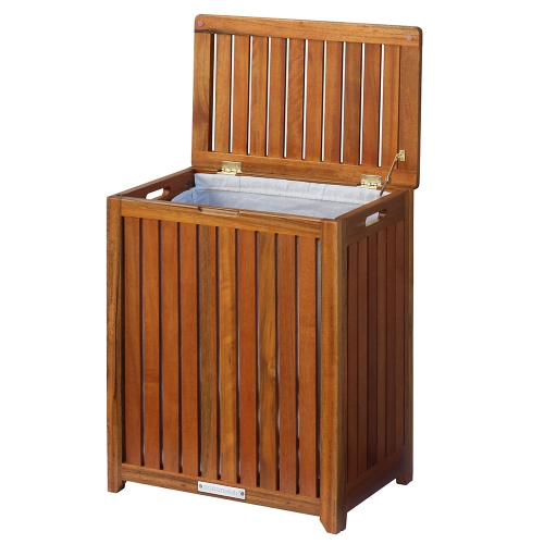Oceanstar Solid Wood Spa Hamper