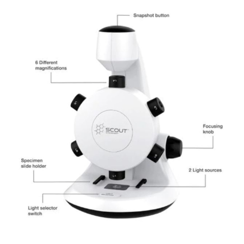 HAMILTONBUHL  Digital Microscop Stem Scout With 6 Mag Lenses