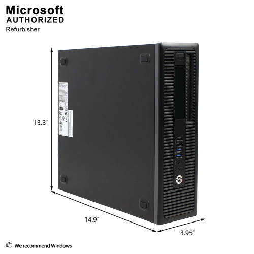 HP ProDesk 600 G1 Small Form Factor Desktop - Intel Core i5-4690, 8GB Memory, 1TB SSD, Win 10 Pro (EN/FR), DVD by HP - Refurbished condition - Image 5