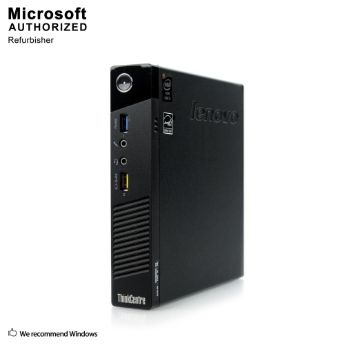 Refurbished - Lenovo ThinkCentre M73 Tiny, Intel Core i3 4130T 2.9GHz, 8G DDR3, 512G SSD, WiFi, BT, Win10 Pro 64 Bit (EN/FR/ES)