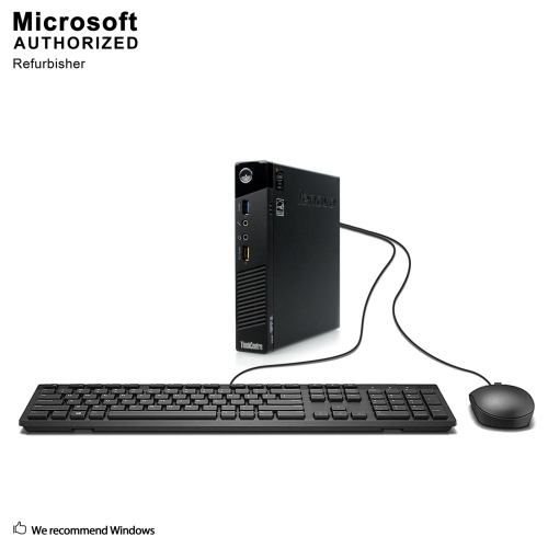 Refurbished - Lenovo ThinkCentre M73 Tiny, Intel Core i3 4130T 2.9GHz, 16G DDR3, 512G SSD, WiFi, BT, Win10 Pro 64 Bit (EN/FR/ES)