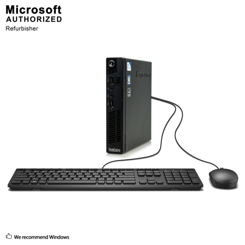LENOVO  Refurbished (Good) - Thinkcentre M72E Tiny, Intel Core I3 3220T 2.8Ghz, 4G Ddr3, 128G SSD, Wifi, Bt, Win10 Pro 64 Bit (En/fr/es)