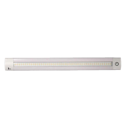LUNASEA LIGHTING  Lunasea Adjustable Linear Led Light W/built-In Dimmer - 20" Warm W/switch In White