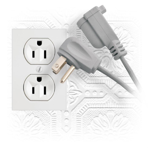 Elink EX-900 - Indoor Heavy Duty Extension Cord, 12 Feet, Grey