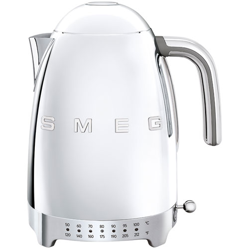 Smeg 50's Style Programmable Electric Kettle - 1.7L - Stainless Steel