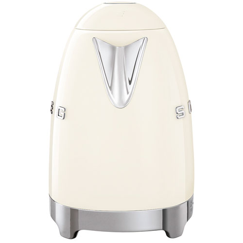 Bouilloire électrique programmable de la gamme Années 50 de Smeg - 1,7 l - Crème