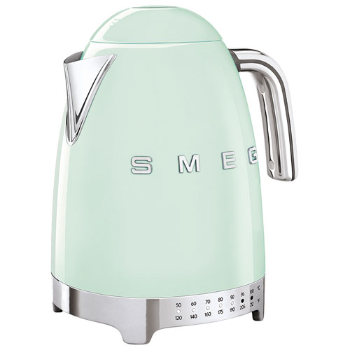 Smeg 50's Style Programmable Electric Kettle - 1.7L - Pastel Green