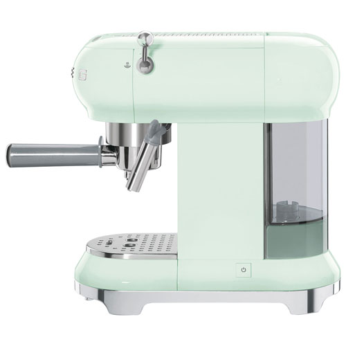 Machine à espresso manuelle de 15 bars de style années 50 de Smeg - Vert pastel