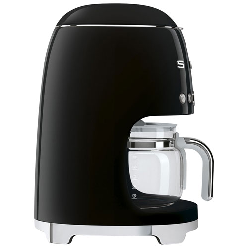 Cafetière à filtre programmable de style années 50 de Smeg - 10 tasses - Noir