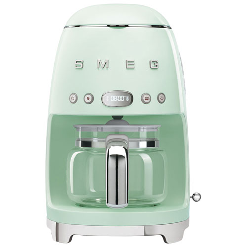 Smeg 50's Style Programmable Drip Coffee Maker - 10-Cup - Green
