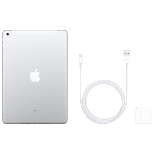 Refurbished - Apple iPad 10.2" 128GB with Wi-Fi & Cellular (7th Generation) - Silver