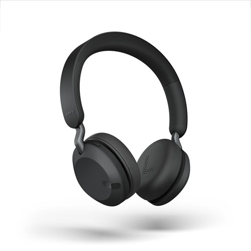 Jabra Elite 45h On-Ear Noise Cancelling Bluetooth Headphones - Titanium Black