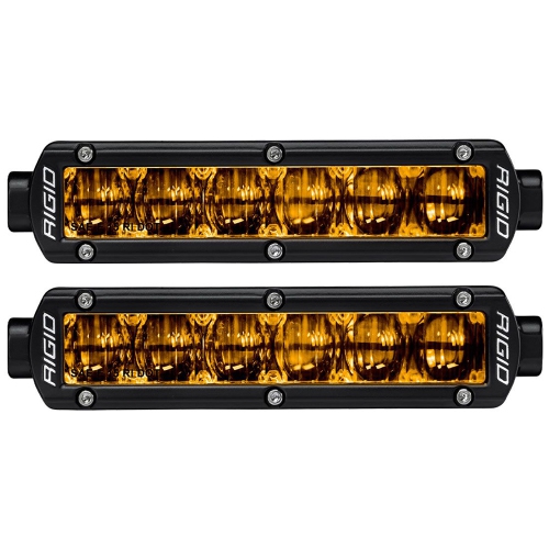 RIGID INDUSTRIES  6" Sr-Series Sae Compliant Fog Light - W/yellow Light In Black