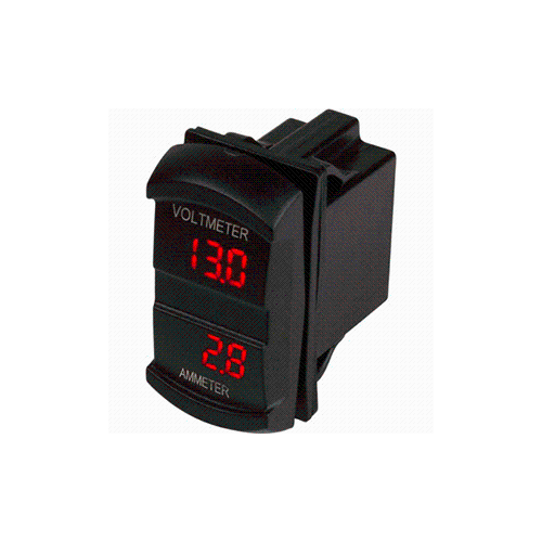 Sea-Dog Dual Volt/Amp Meter Rocker Style Switch