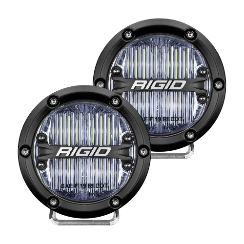 RIGID INDUSTRIES  360-Series 4" Sae Fog Light - Light - Black Housing In White