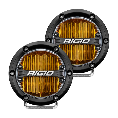 RIGID INDUSTRIES  360-Series 4" Sae Fog Light - Yellow Light - Black Housing