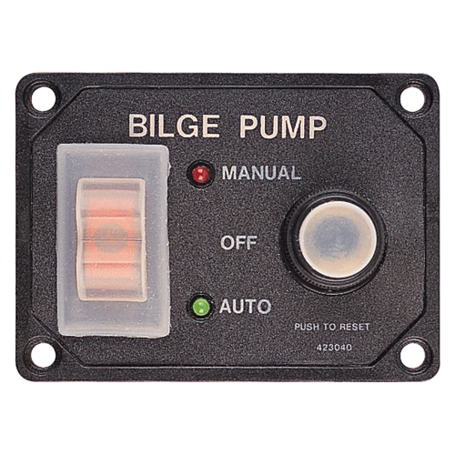 Sea-Dog Splash Guard Bilge Pump Panel w/Circuit