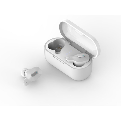 LAX LAUD TW22WH True Wireless MAX In-Ear Bluetooth Earbuds with Charging Case - White