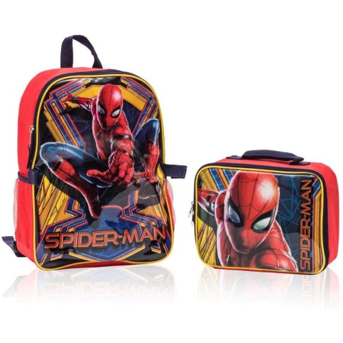 superhero backpack and lunchbox