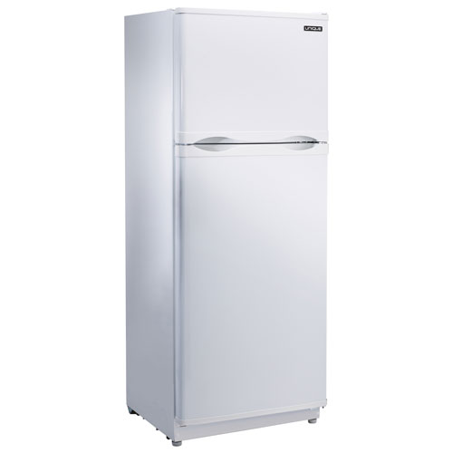 Unique 24" 10.3 Cu. Ft. Solar-Powered Top Freezer Refrigerator - White
