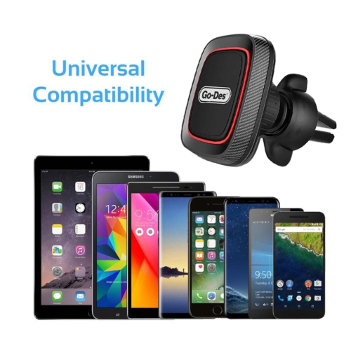 GO-Des Universal Cell Phone Holder Magnetic Air Vent Car Phone Mount