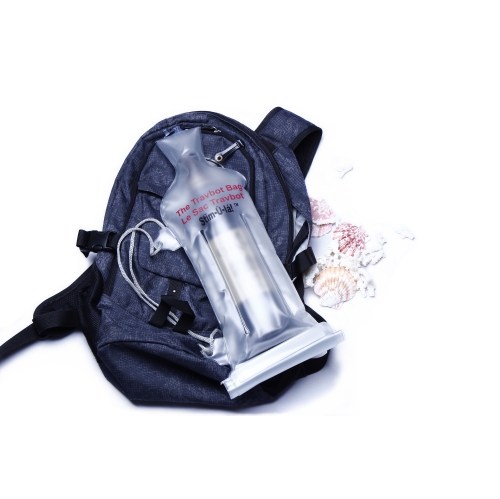 Stimula Lifestyle Travbot Bottle Protector Travel Bag for Wine Bottle, Cologne, Perfume, Shampoo, Toiletries, Luggage, Suitcase & Head Rest