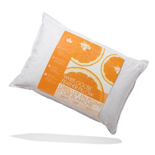 Canadian Down & Feather Co - White Goose Feather Pillow - King, Medium Support - 2 Pack