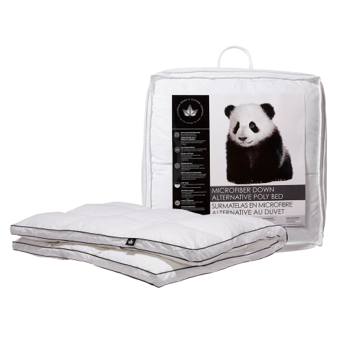 Lit en duvet synthétique et plumes Co., en microfibre, lit double