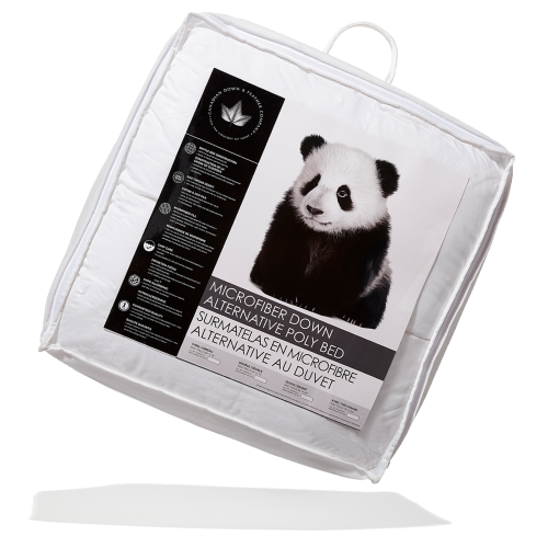 Lit en duvet synthétique et plumes Co., en microfibre, lit double