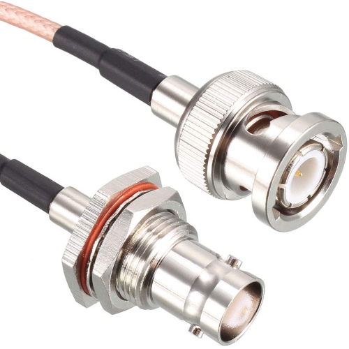 Hyfai 6 ft BNC Bulkhead Female to BNC Male RG316 RF Coaxial Extension Cable 50 Ohm