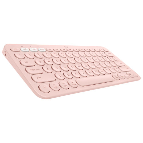 Logitech K380 TKL Bluetooth Keyboard for Mac - Rose - English