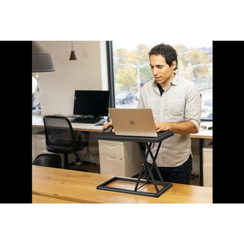 Rocelco PDR Portable Desk Riser for Laptops, Mobile Office Workspace