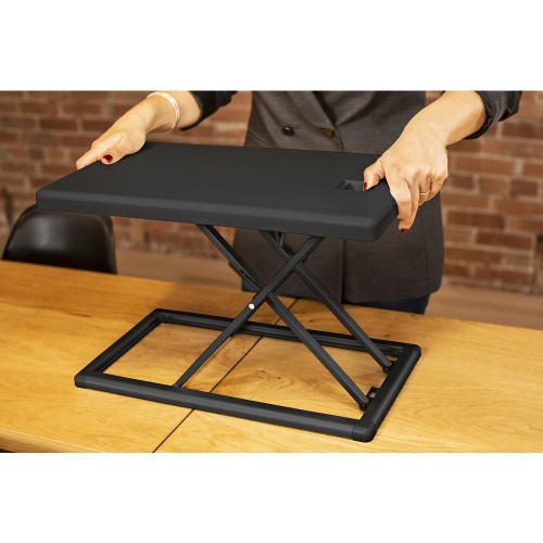 Rocelco PDR Portable Desk Riser for Laptops, Mobile Office Workspace