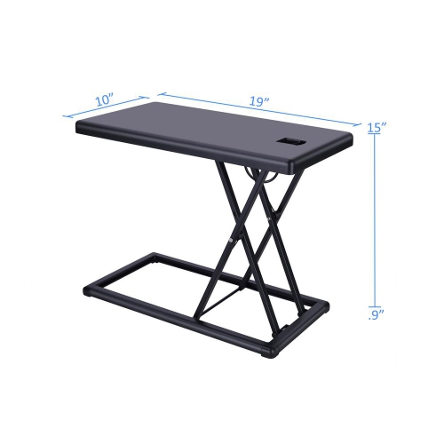 Rocelco PDR Portable Desk Riser for Laptops, Mobile Office Workspace