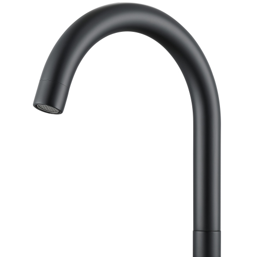 Ancona Ava Series Widespread Cross Handle Bathroom Faucet in Matte Black finish