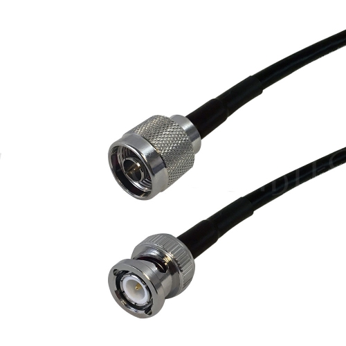 Hyfai 10 ft N-Type Male to BNC Male Plug RF Coax Cable RG174 Low Loss