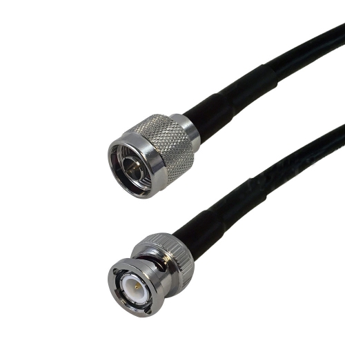 Hyfai Times Microwave 1 ft LMR-240 Ultraflex Coax Cable Jumper BNC Male to BNC Male - 4Ghz 50 Ohm Antenna Cable
