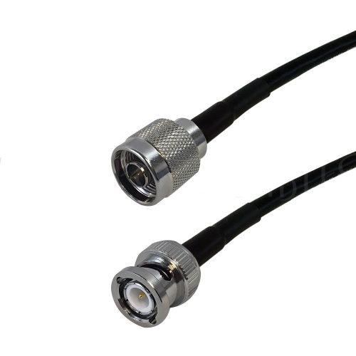 Hyfai – Câble coaxial RF RG174 de type N mâle à BNC mâle de 3 pi