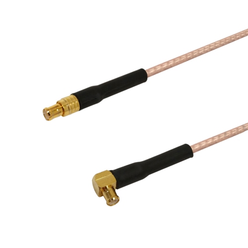 Hyfai – Câble coaxial MCX mâle à angle droit de 1 pi RG316 à connecteur mâle à connecteur mâle 90 degrés MCX